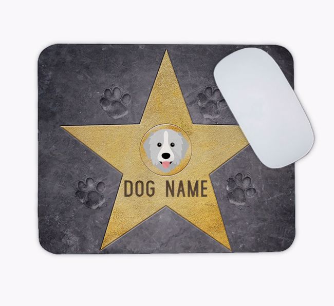 Star of Fame: Personalised {breedFullName} Mouse Mat